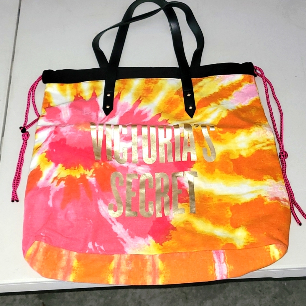 🧡Beautiful Tie dye VS tote bag🩷 # VICTORIA SECRET!!